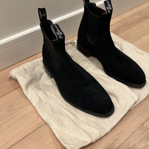 R.M. Williams Black Suede Chelsea Boots (Size US 11) - Picture 3 of 4